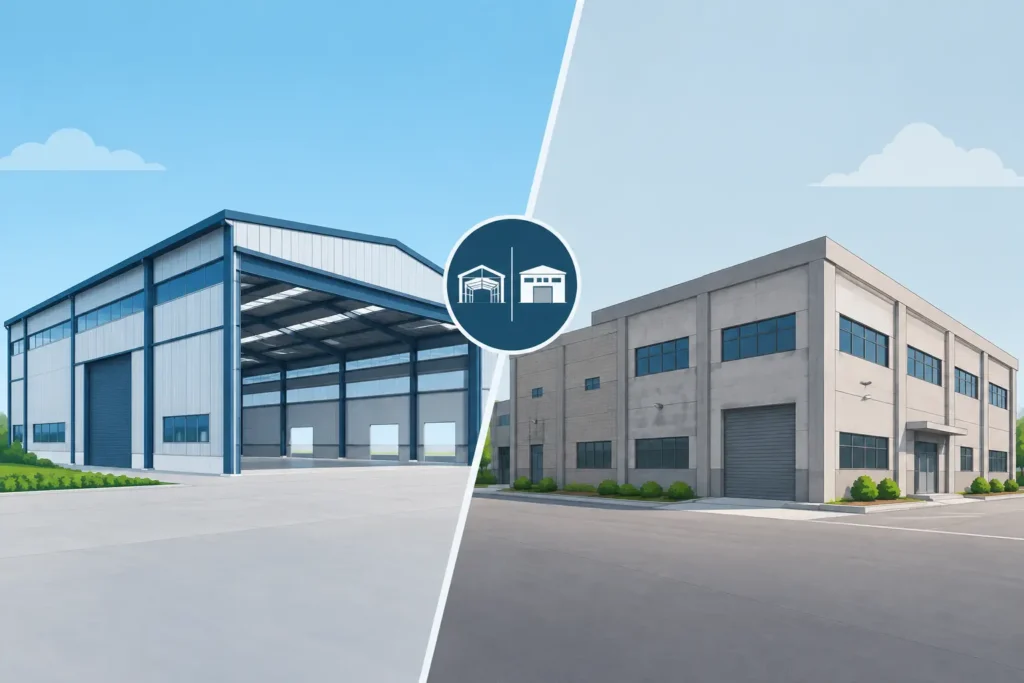 Compare PEB and Conventional Buildings for Industry