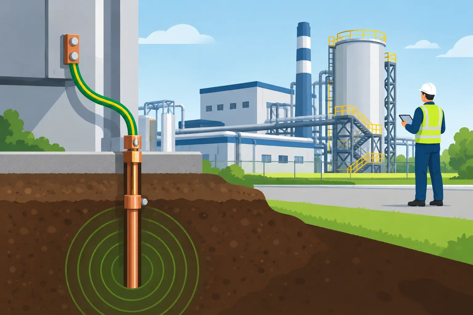 Industrial Earthing System Guide for Safer Plants