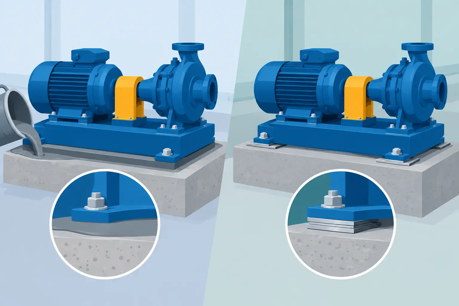 Machinery Grouting Versus Shimming: Which Fits?