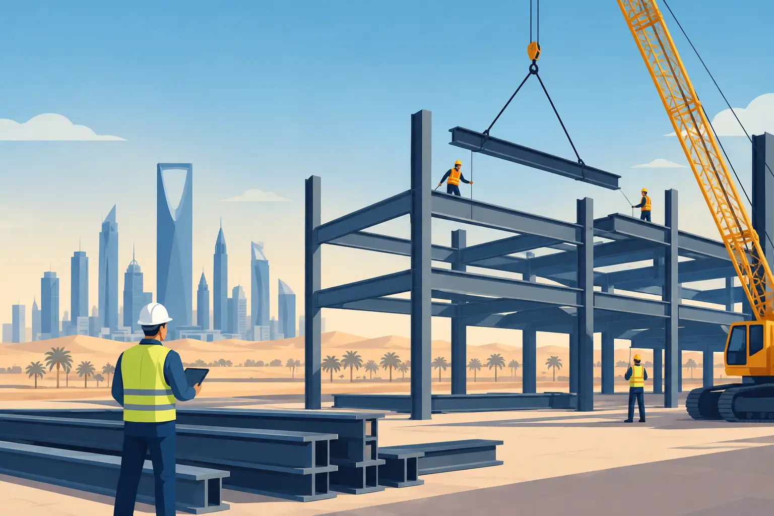 Steel Structure Erection in Saudi Arabia