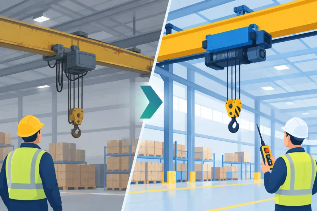 Warehouse Crane Retrofit Example: A Safer Upgrade