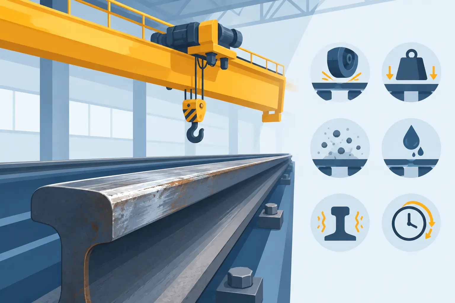 Why Crane Rails Wear and What Accelerates It